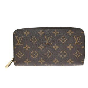 LOUIS VUITTON Long Zippy Wallet Monogram Leather Brown France 268-082025